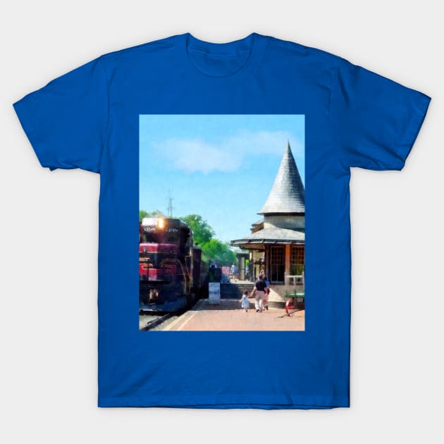 Trains - Catching the Train T-Shirt by SusanSavad